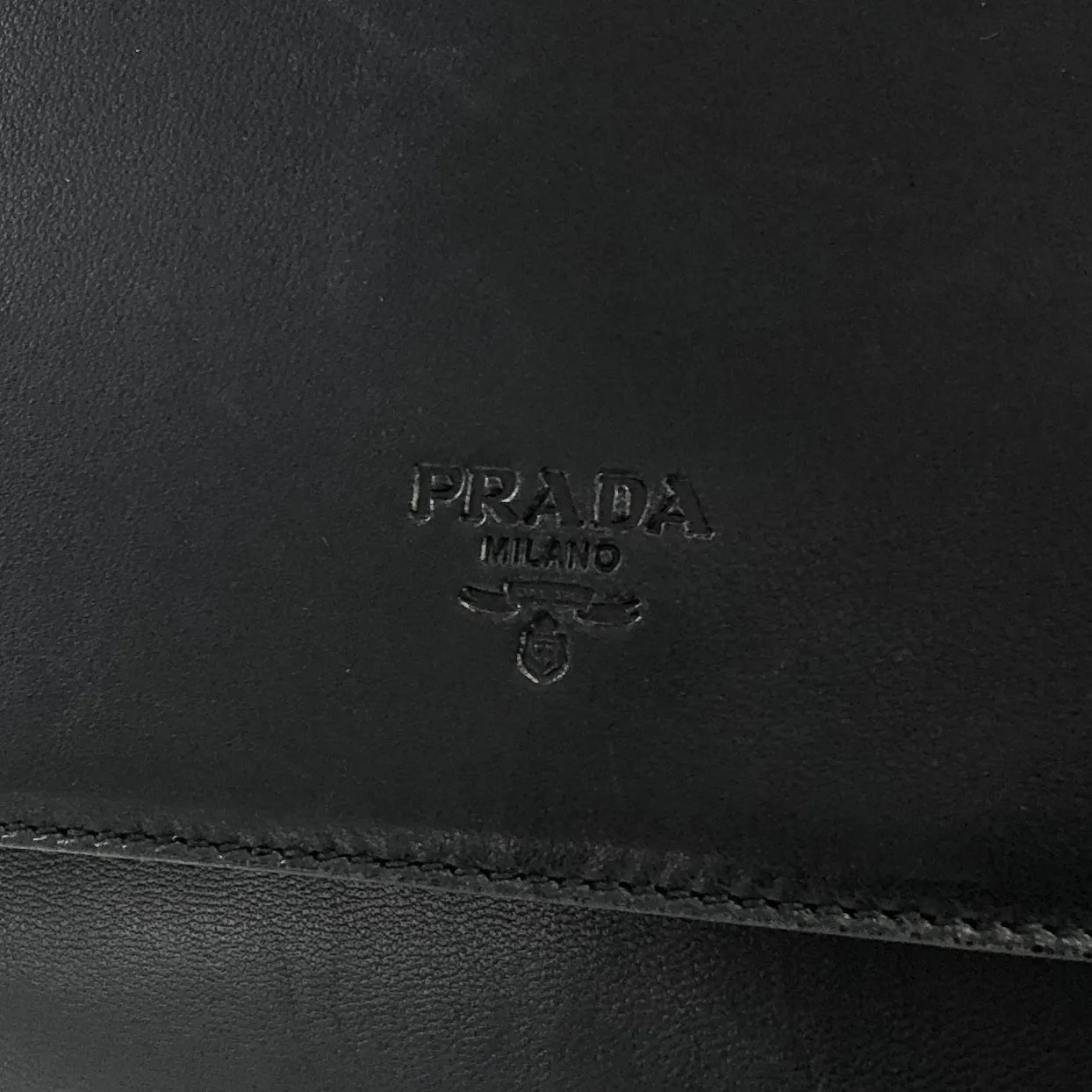 PRADA Nappa Leather Handbag Black wb5dh7