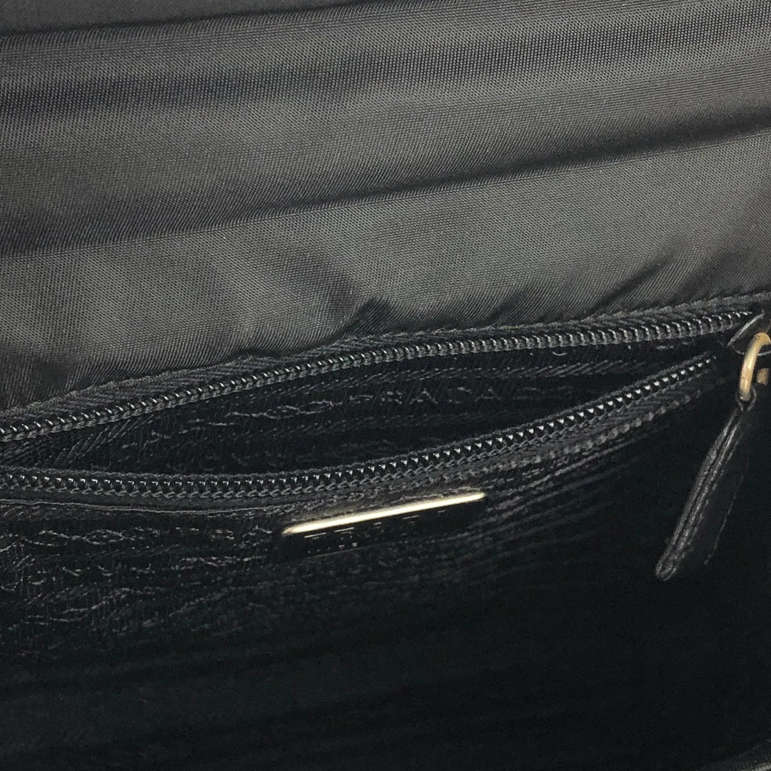 PRADA Nappa Leather Handbag Black wb5dh7