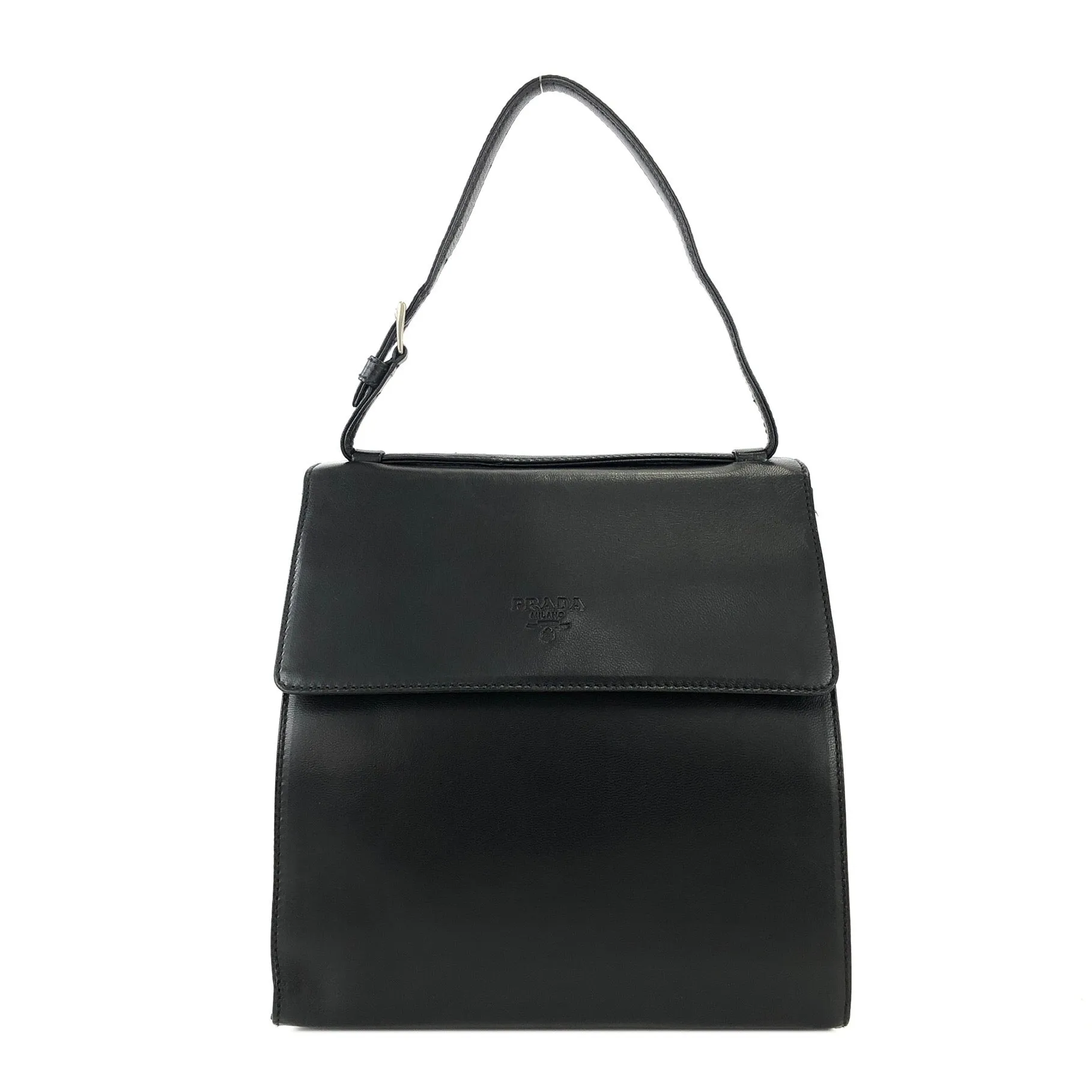 PRADA Nappa Leather Handbag Black wb5dh7
