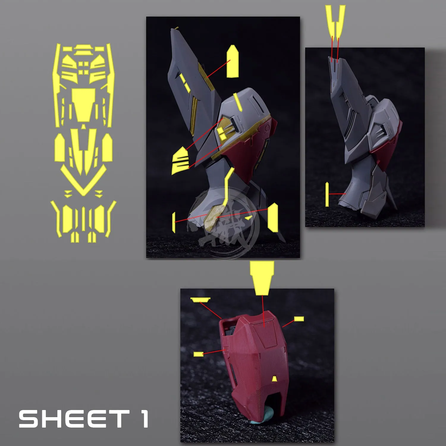 Pre-Cut Masking Tape for Fortune Meow's Studio Justice Resin Conversion Kit