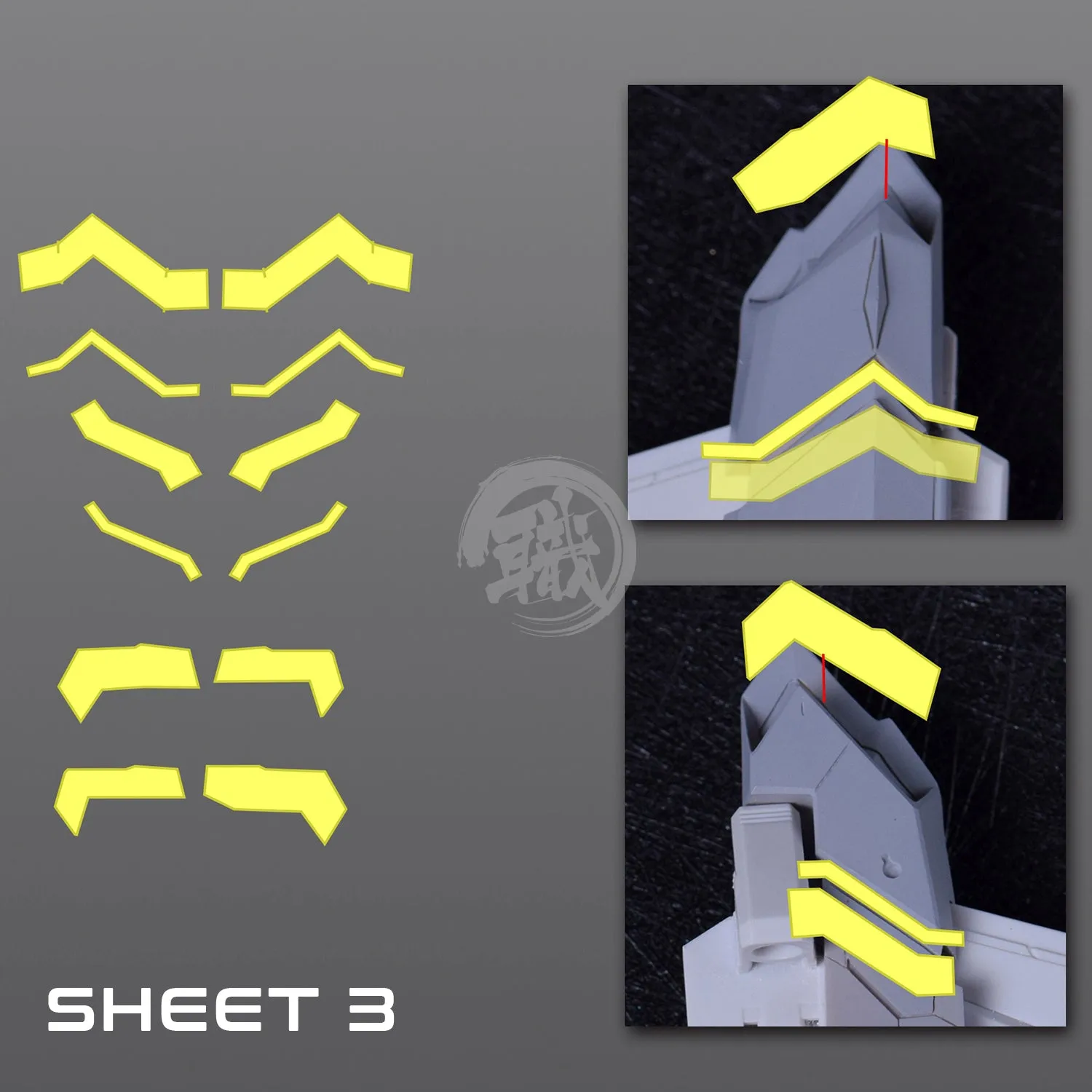 Pre-Cut Masking Tape for Fortune Meow's Studio Justice Resin Conversion Kit
