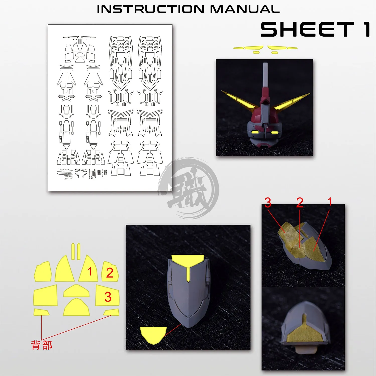 Pre-Cut Masking Tape for Fortune Meow's Studio Justice Resin Conversion Kit