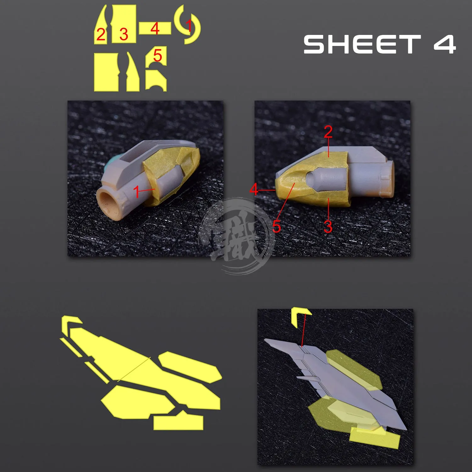 Pre-Cut Masking Tape for Fortune Meow's Studio Justice Resin Conversion Kit