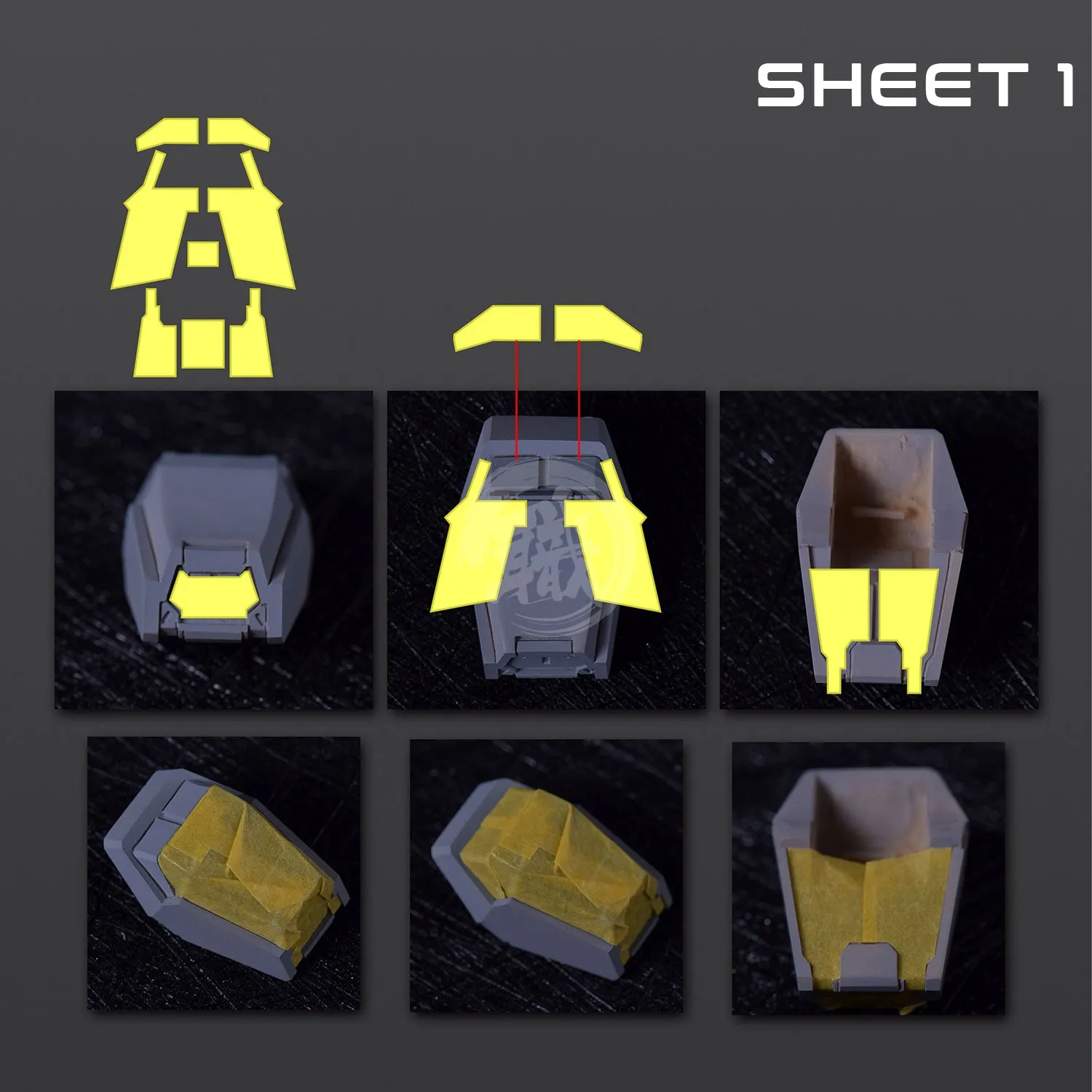 Pre-Cut Masking Tape for Fortune Meow's Studio Justice Resin Conversion Kit