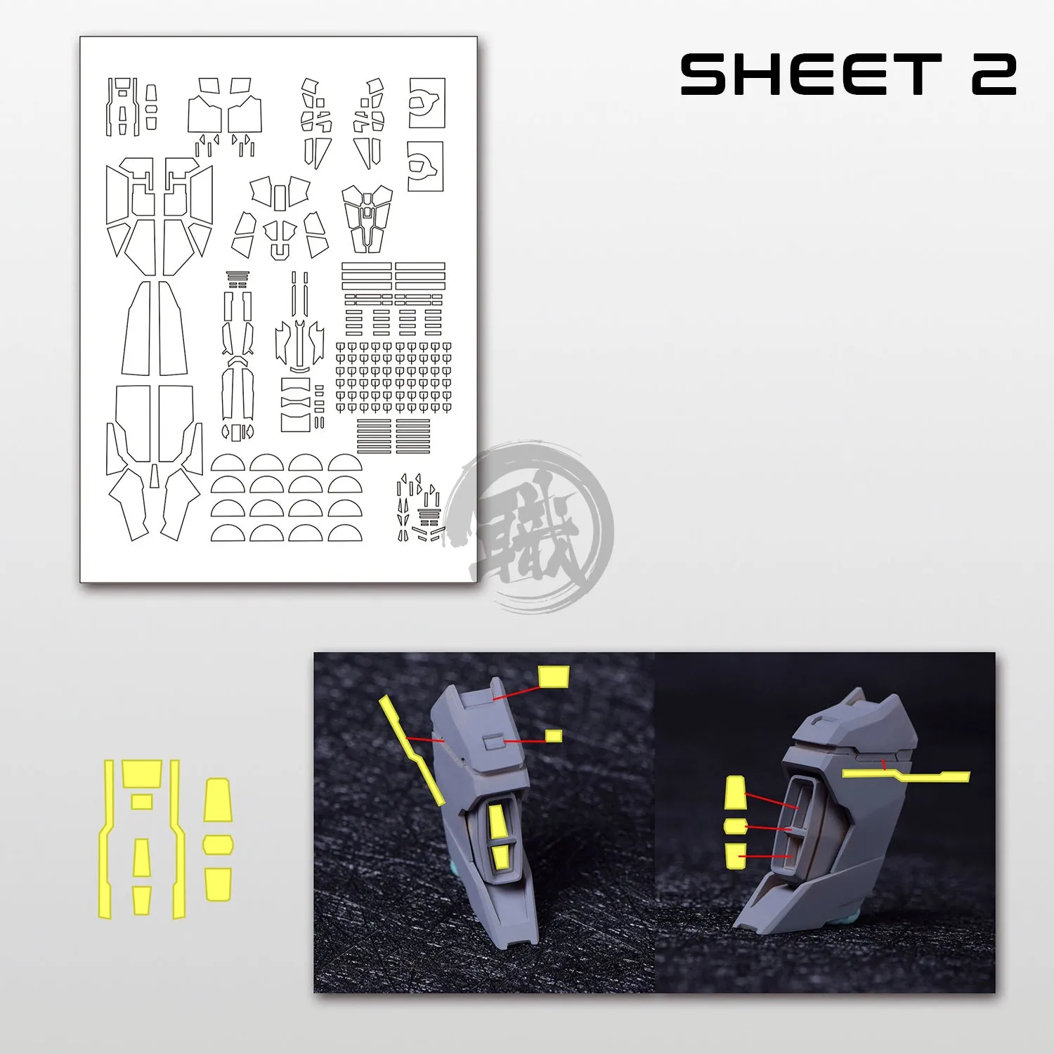 Pre-Cut Masking Tape for Fortune Meow's Studio Justice Resin Conversion Kit