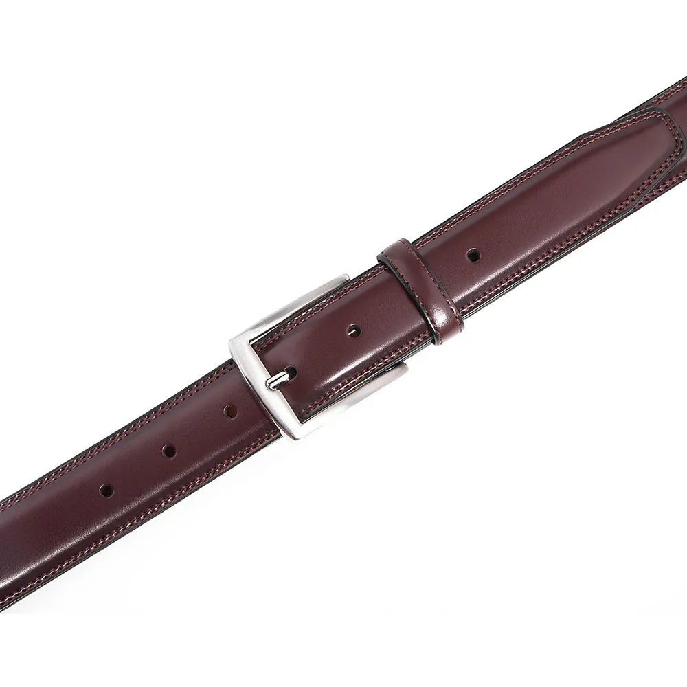Premium Leather Belt - Wine