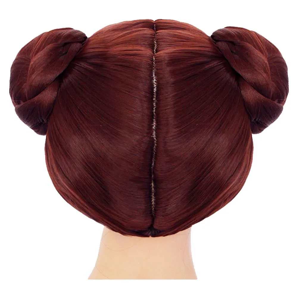 Princess Leia Kids Children Cosplay Wig Heat Resistant Synthetic Hair Carnival Halloween Party Props