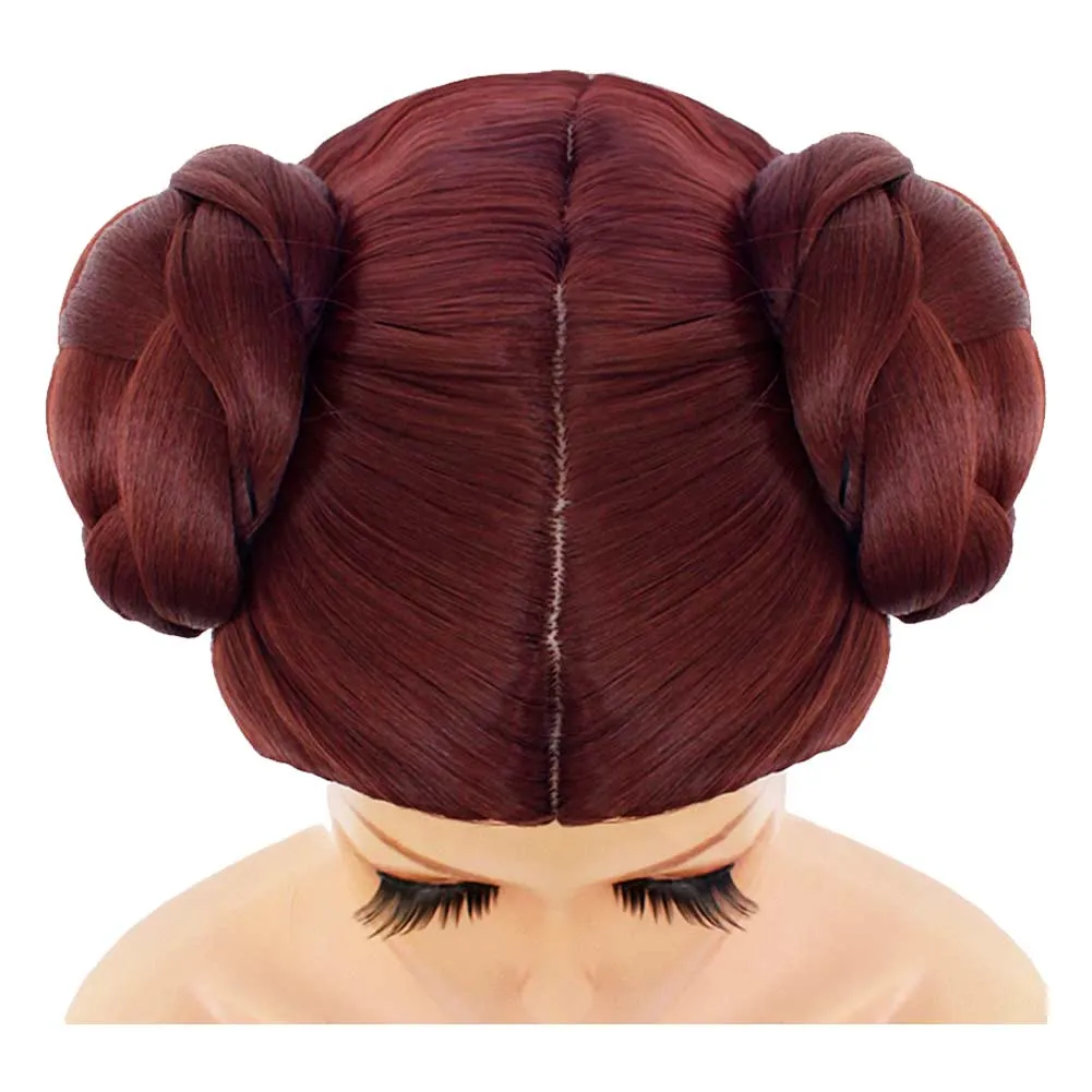 Princess Leia Kids Children Cosplay Wig Heat Resistant Synthetic Hair Carnival Halloween Party Props