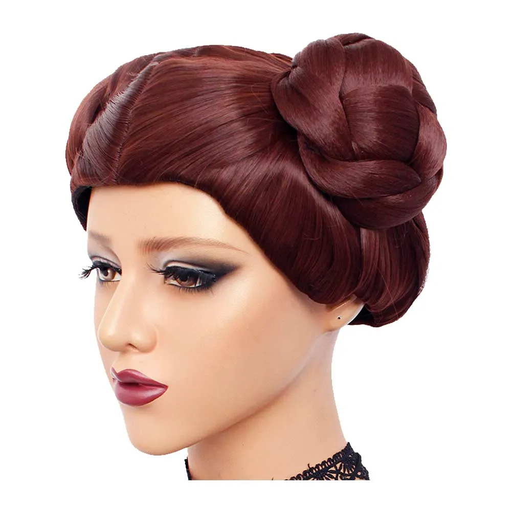 Princess Leia Kids Children Cosplay Wig Heat Resistant Synthetic Hair Carnival Halloween Party Props