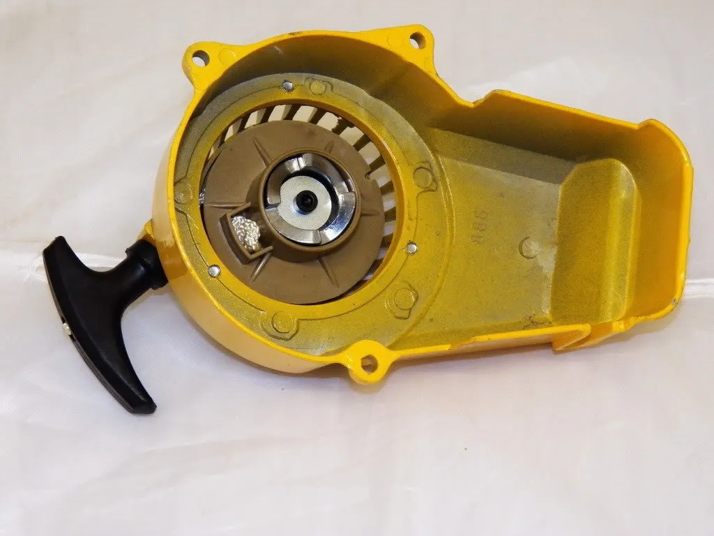PU003 YELLOW METAL PULL START FOR MINI MOTO / MINI DIRT / MINI QUAD BIKE