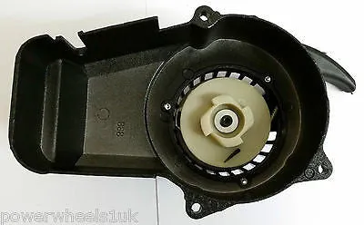 PU022 EASY PULL START & FLY WHEEL FOR MINI MOTO / DIRT BIKE METAL CASING PLASTIC COG