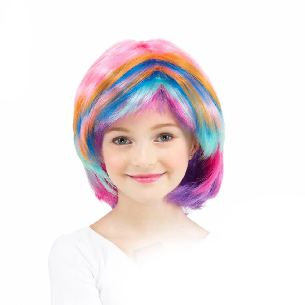 Punk BOBO Kids Children Adult Cosplay Wig Carnival Halloween Props
