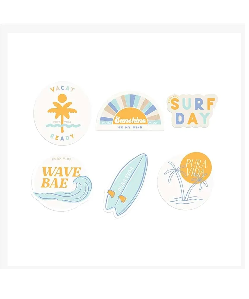 Pura Vida Sticker Packs Assorted