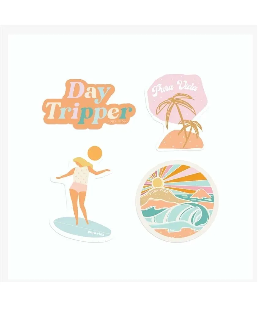 Pura Vida Sticker Packs Assorted