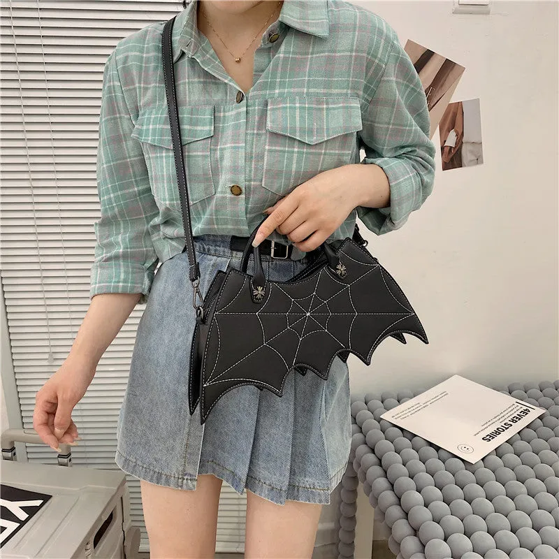 "BLACK SPIDER WEB BAT" BAG UB2454