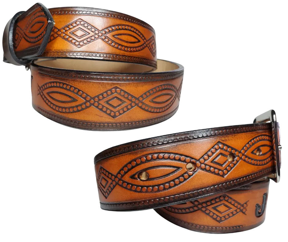 "Good, Bad, and the Ugly" Leather Belt