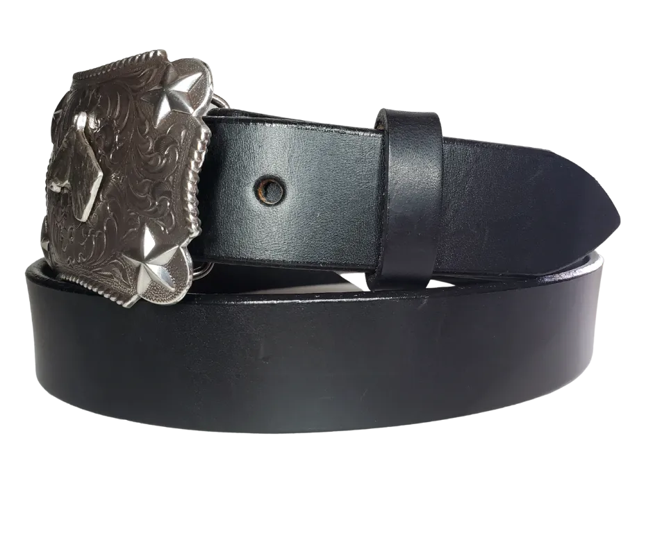 "Lil Longhorn" KIDS/CHILDRENS  Leather Belt/Buckle Combo