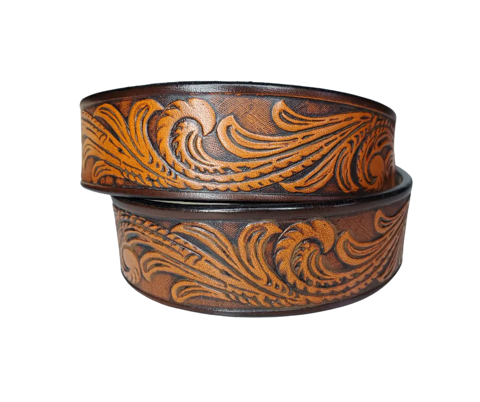 "Lil' Rustler" Leather KIDS/CHILDRENS Name Belt