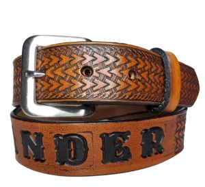 "Lil' Wayfarer" Leather KIDS/CHILDRENS Name Belt