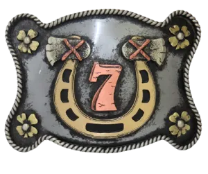 "Lucky 7" Belt Buckle
