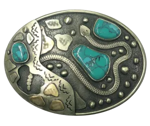 "Snake River" Belt Buckle