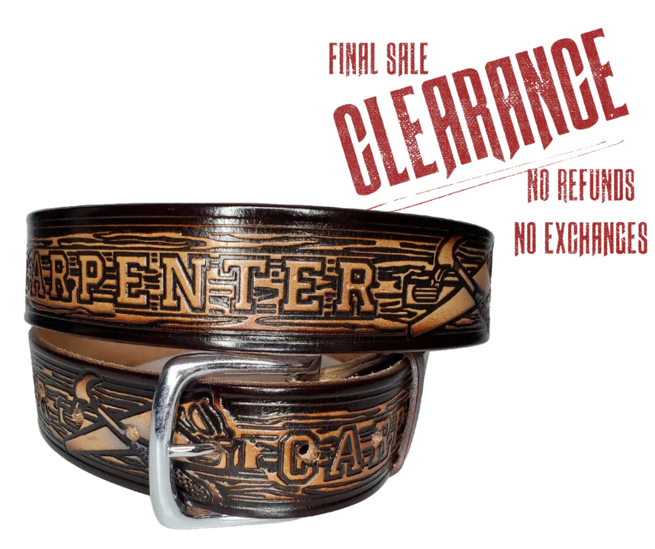 "The Broadway" Country Music Leather Belt