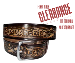 "The Broadway" Country Music Leather Belt