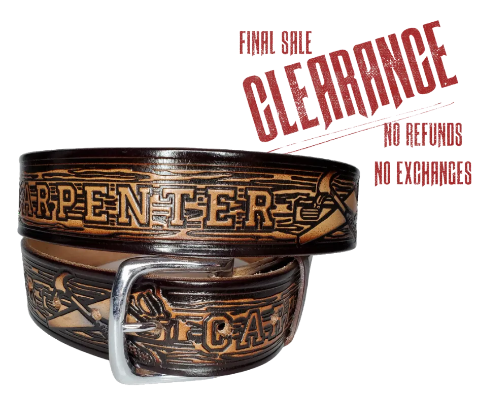 "The Broadway" Country Music Leather Belt