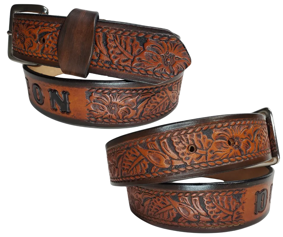 "The Ranch" Name Leather Belt