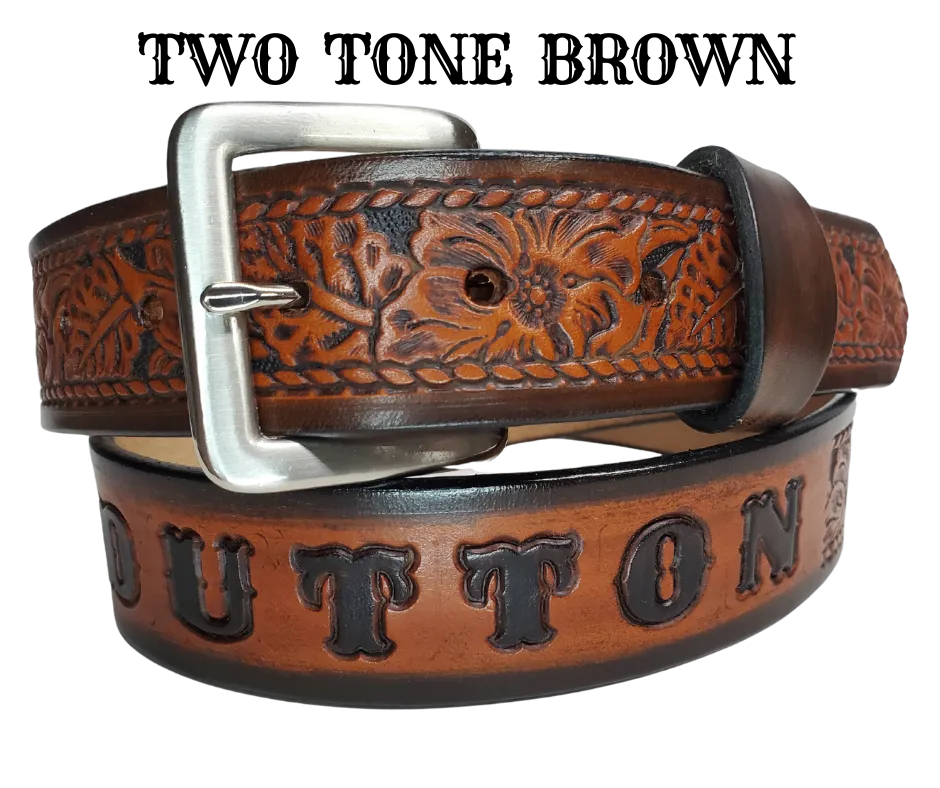 "The Ranch" Name Leather Belt