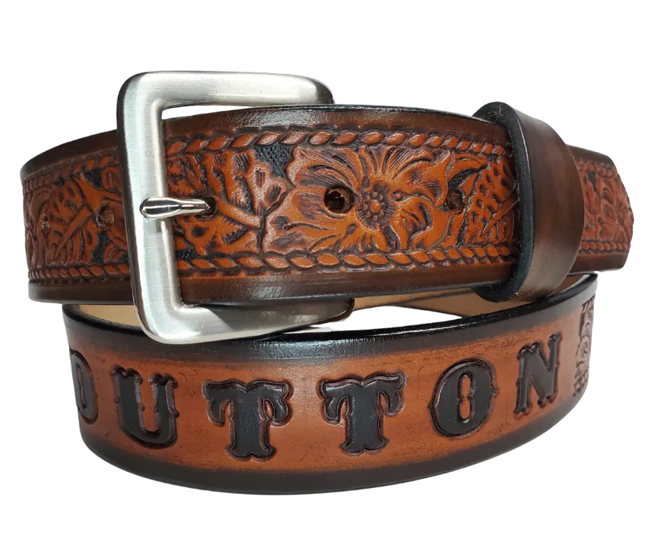 "The Ranch" Name Leather Belt