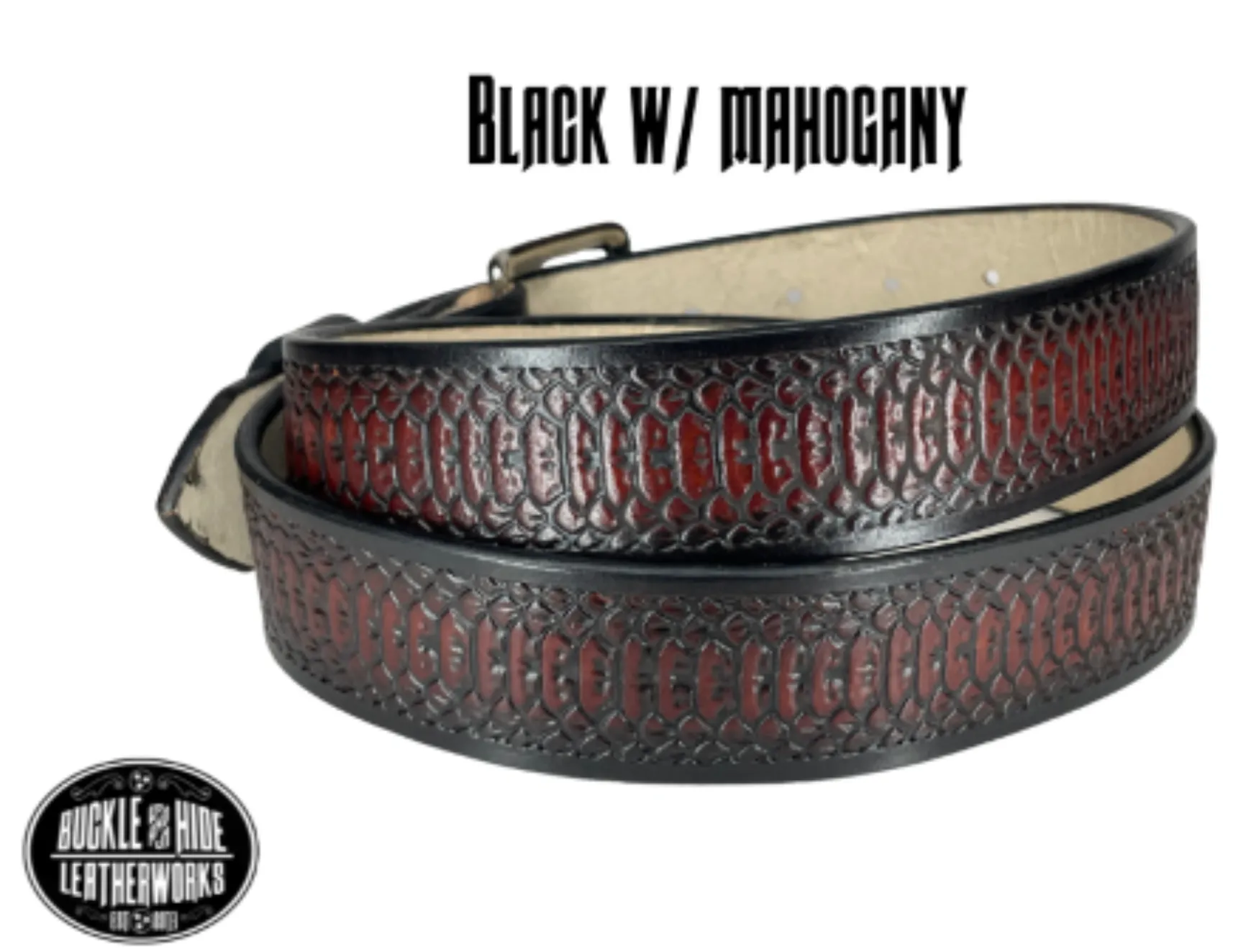 "The Rattler" Leather Belt