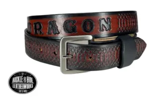 "The Rattler" Leather Belt