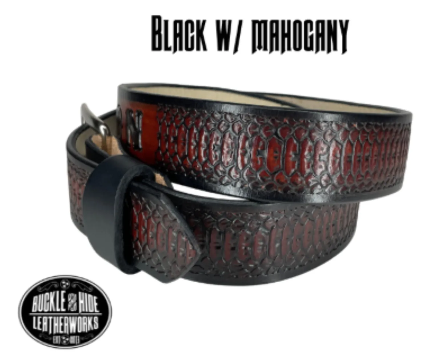 "The Rattler" Leather Belt
