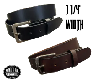 "The Scranton" 1 1/4" Leather Dress Belt