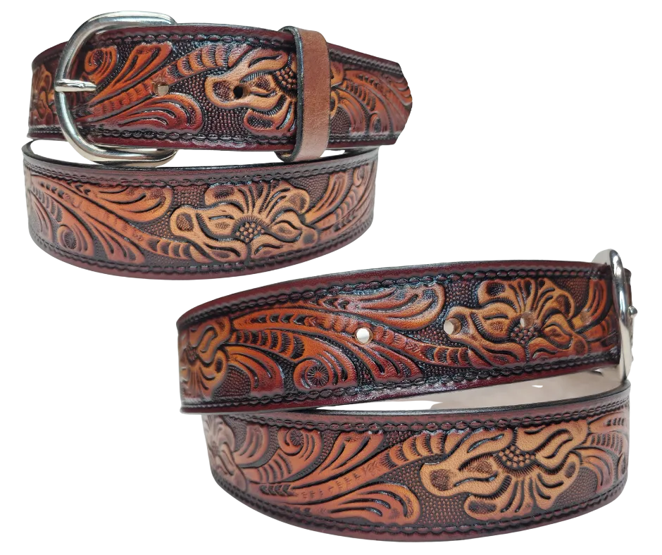 "The Western" Leather Belt "Quick Ship"