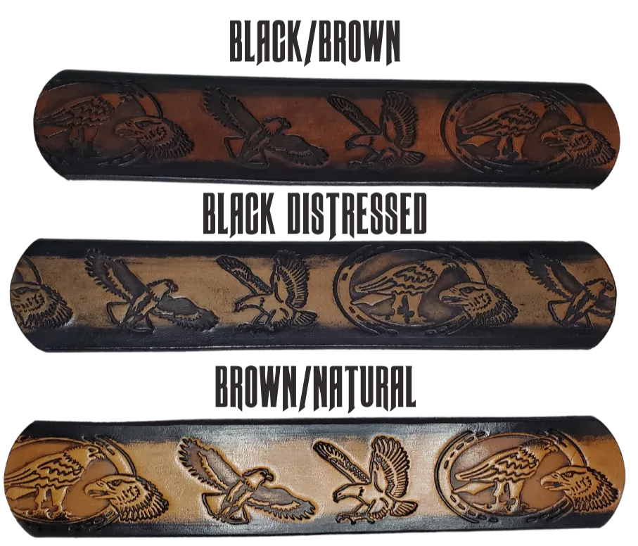 "Where Eagles Dare" Leather Belt