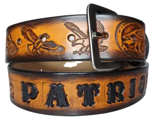 "Where Eagles Dare" Leather Belt
