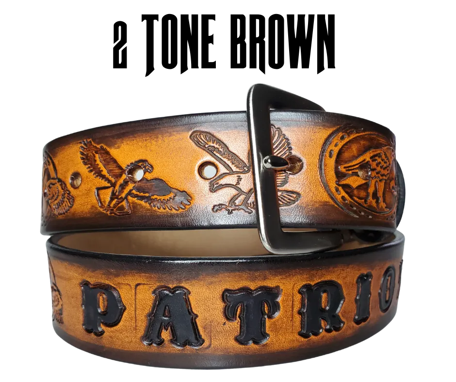 "Where Eagles Dare" Leather Belt
