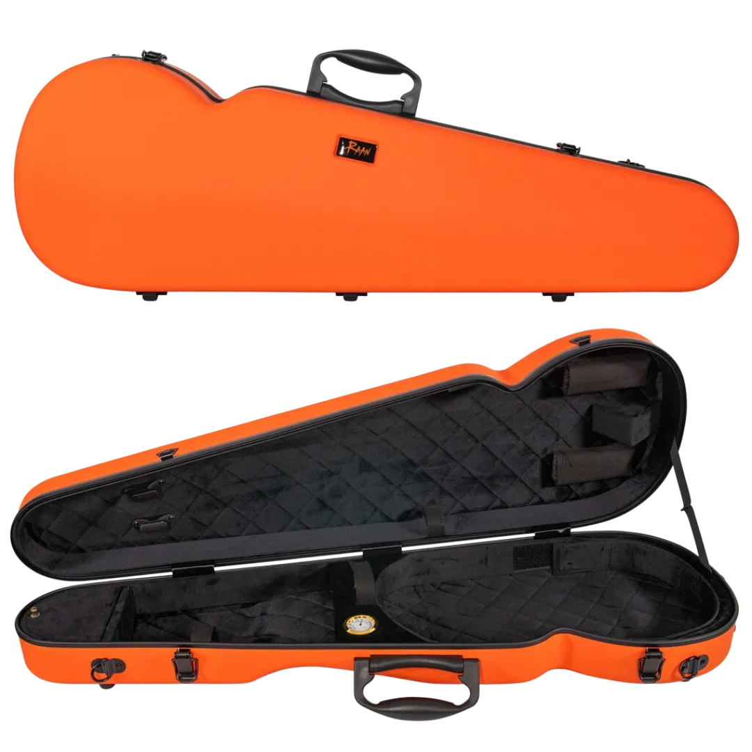 RAAN Shaped Violin Case Orange 1/4-1/2