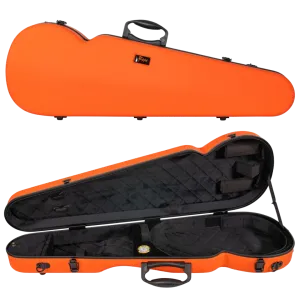 RAAN Shaped Violin Case Orange 1/4-1/2