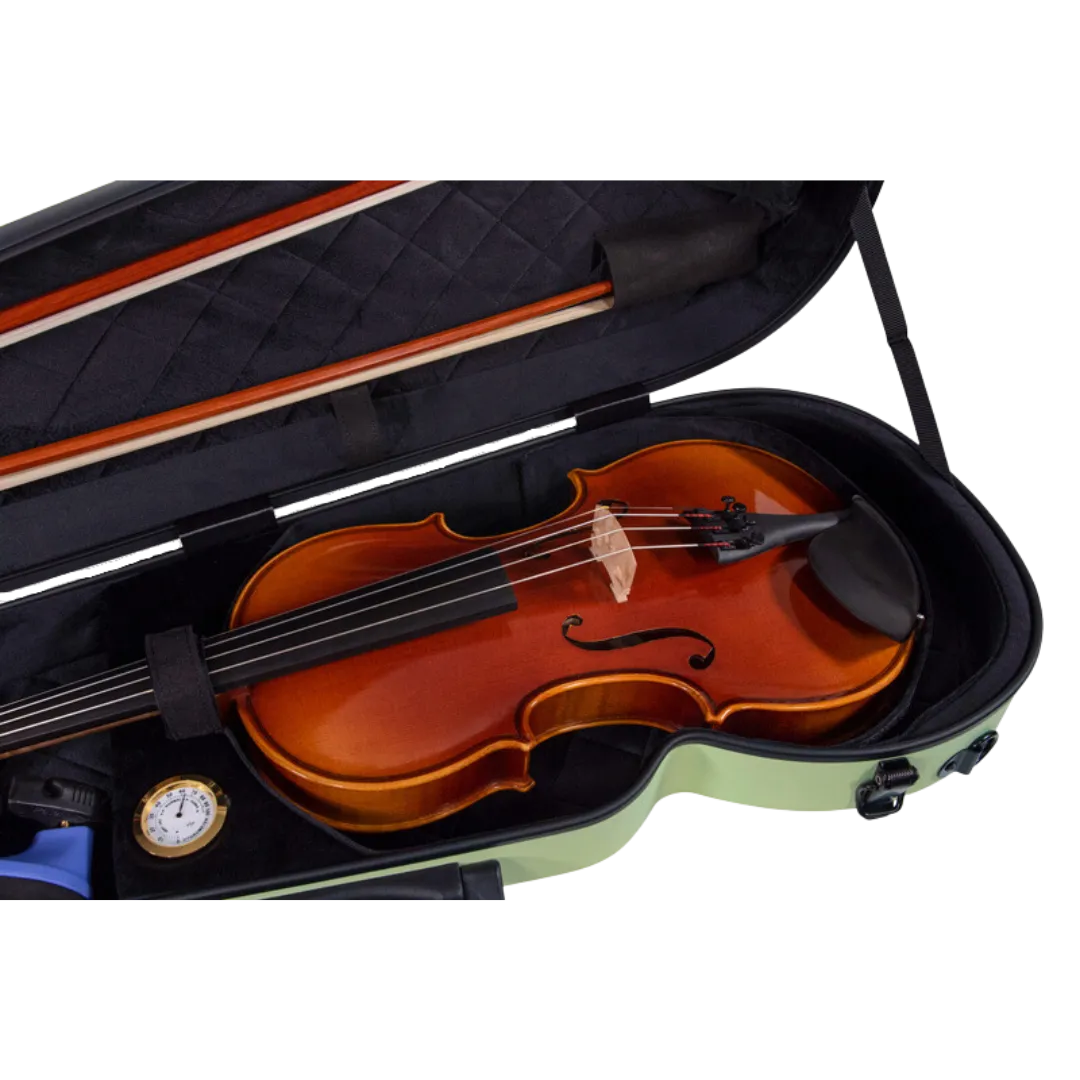 RAAN Shaped Violin Case Spring Grass 1/4-1/2