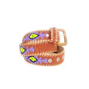 Rancho Belt - Brown, Purple, & Yellow