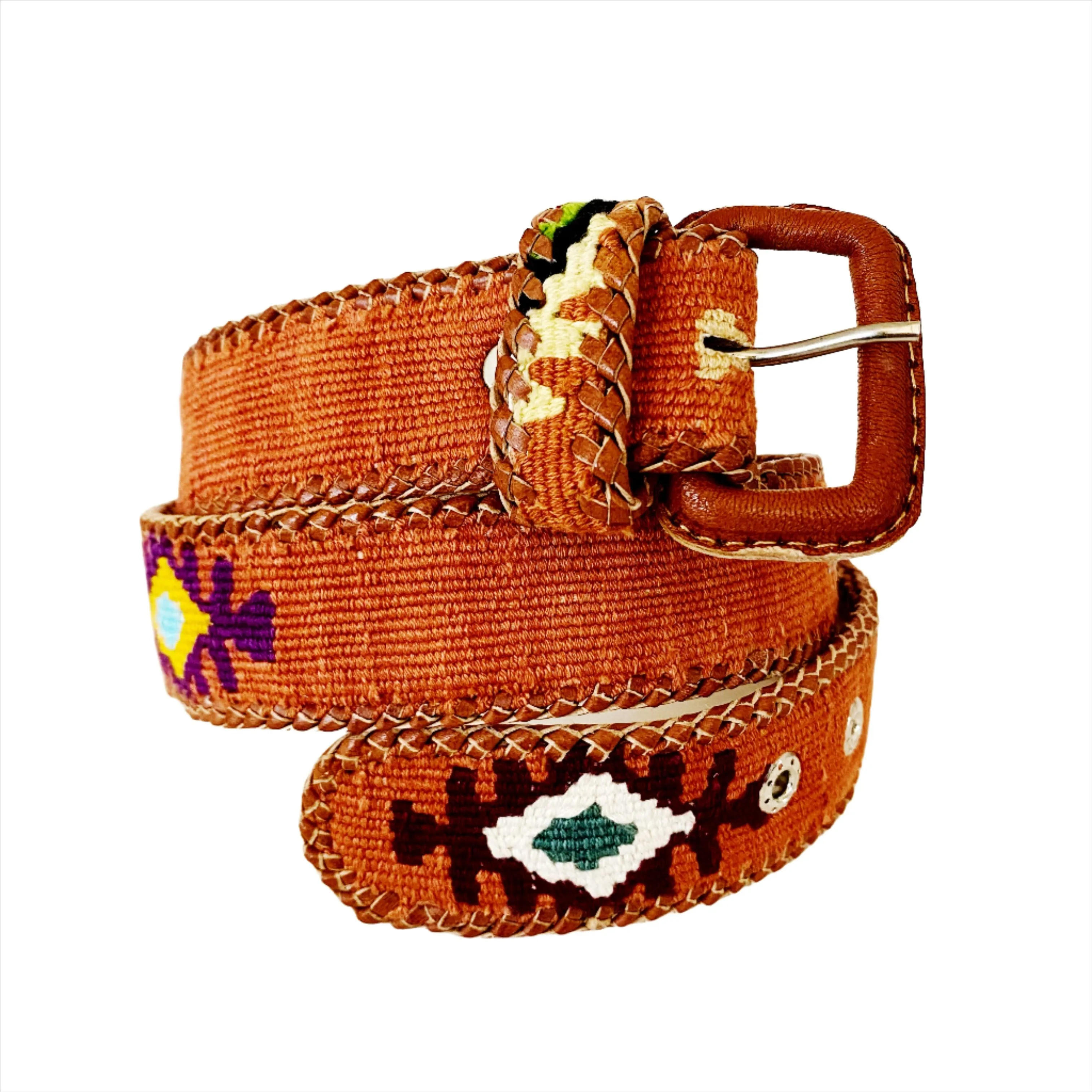 Rancho Belt - Burnt Orange Multi