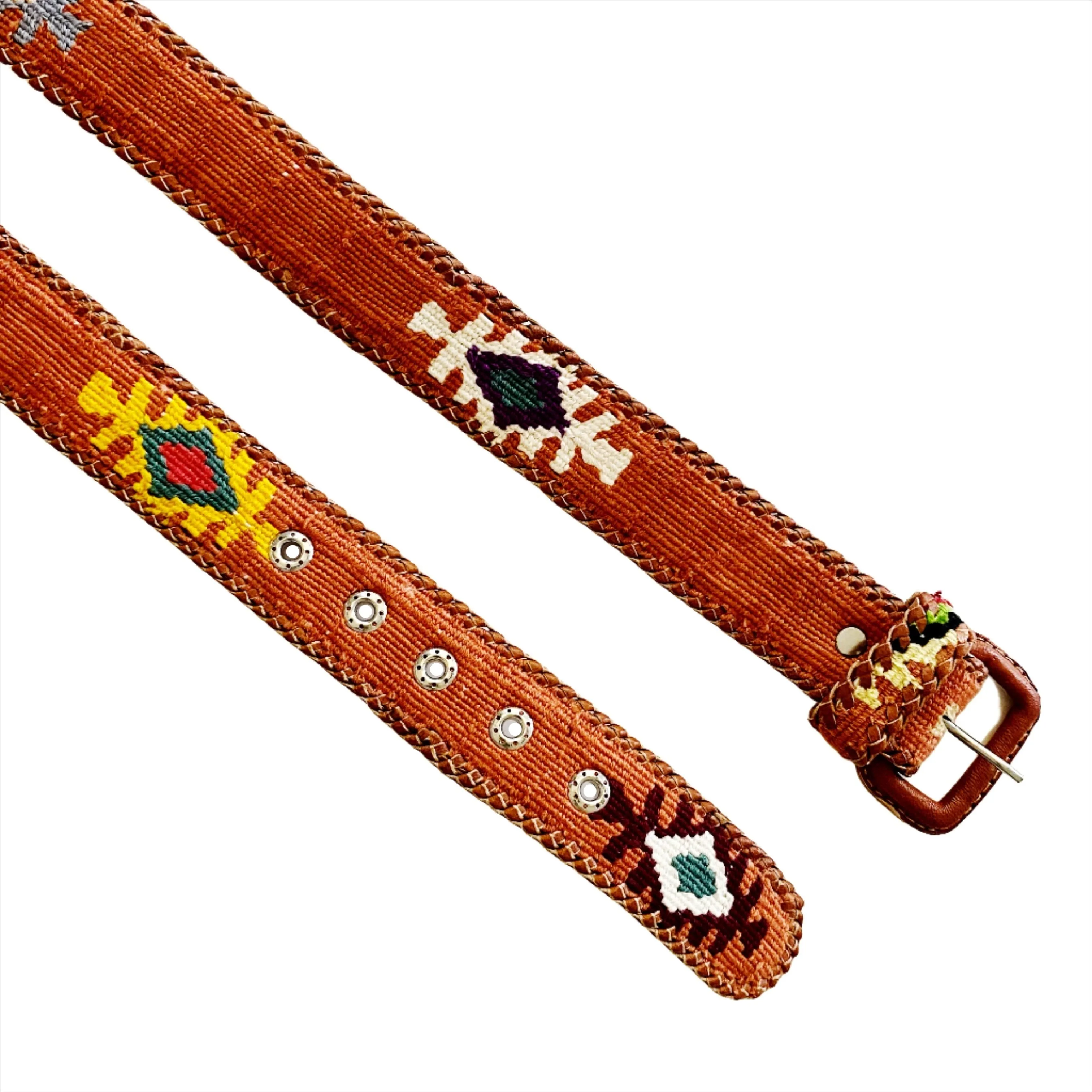Rancho Belt - Burnt Orange Multi