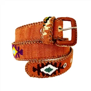 Rancho Belt - Burnt Orange Multi