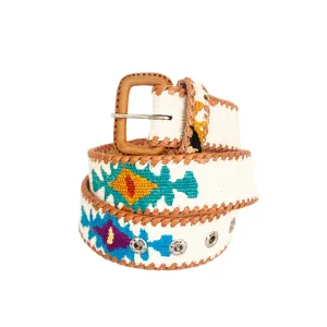 Rancho Belt - Cream Multi