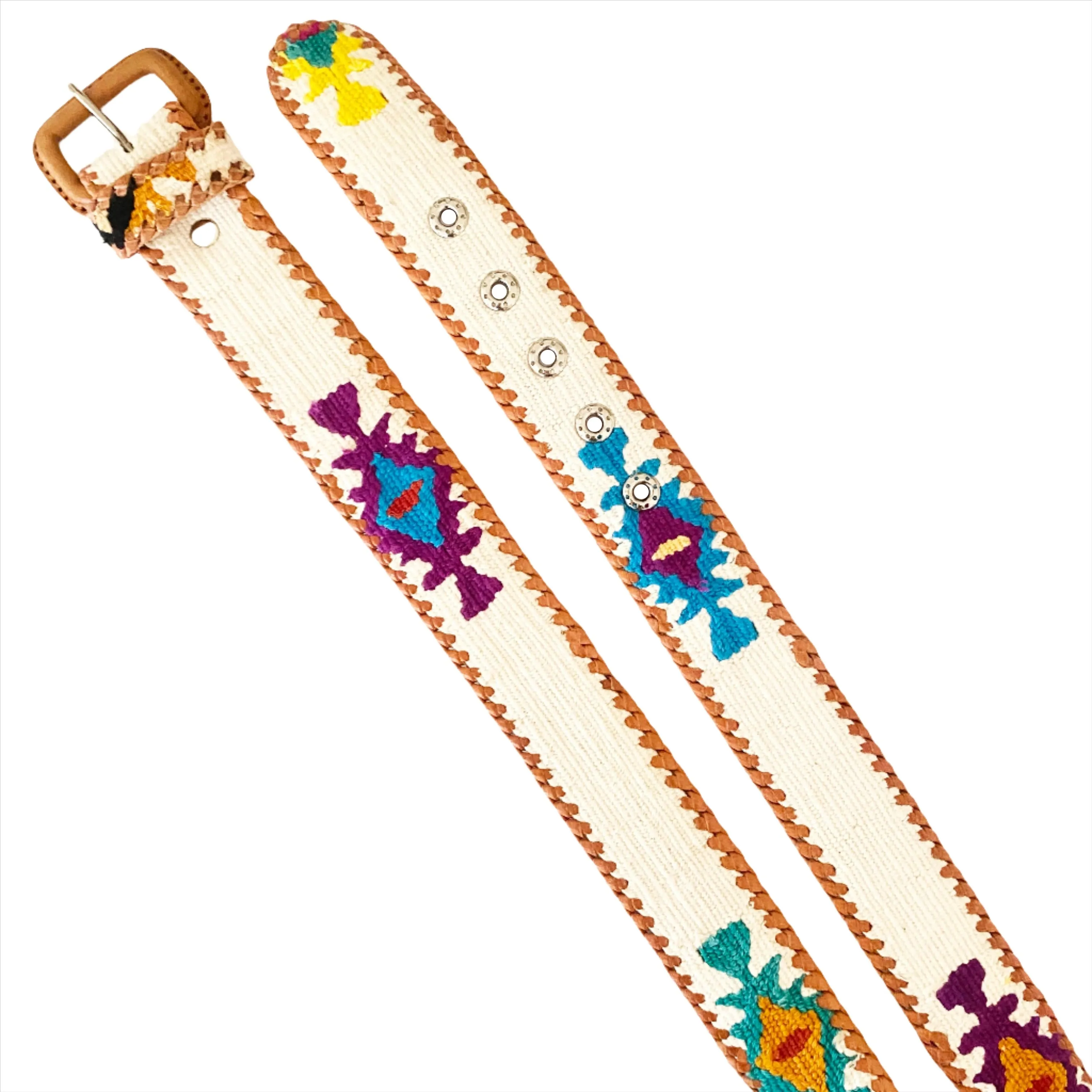 Rancho Belt - Cream Multi