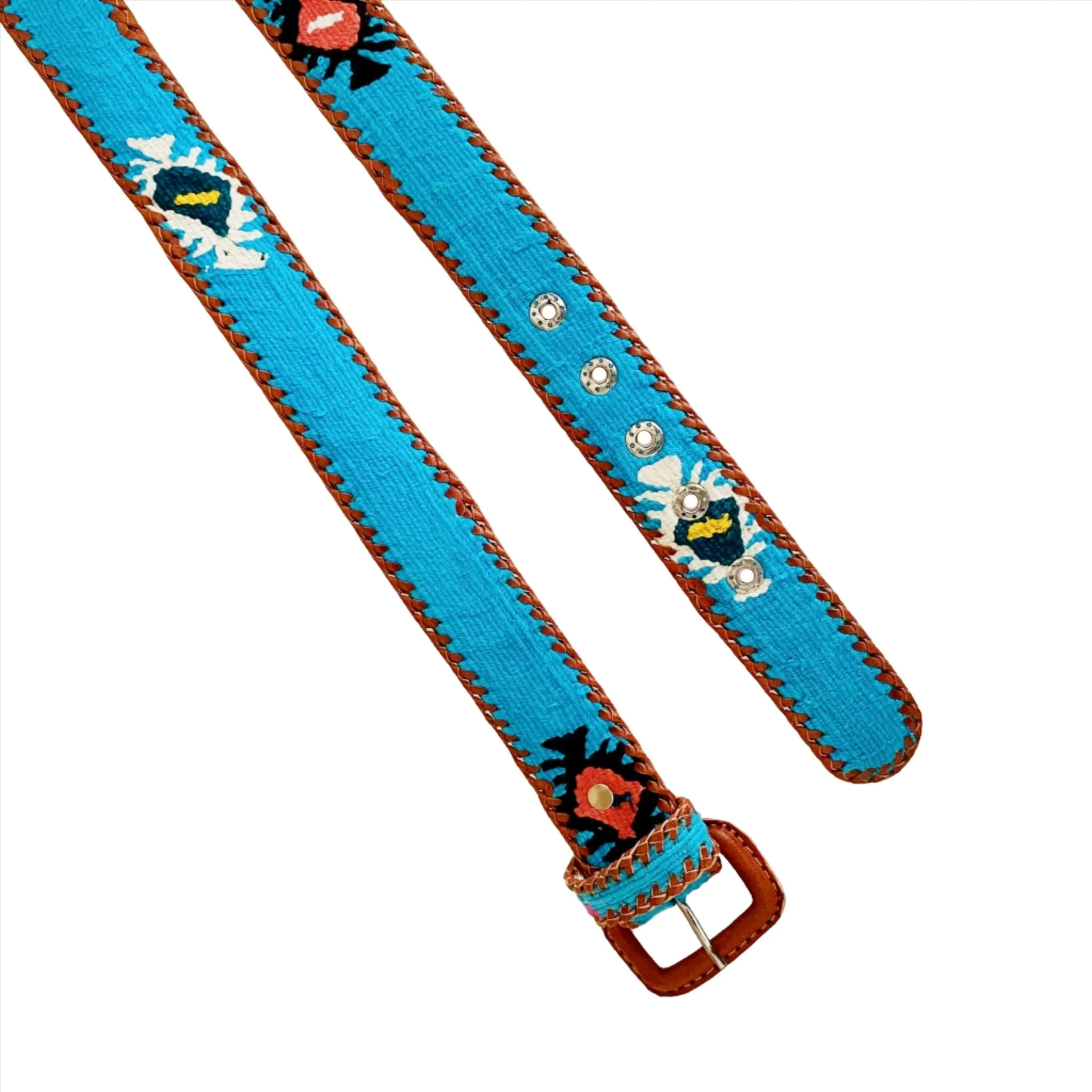 Rancho Belt - Cyan Multi