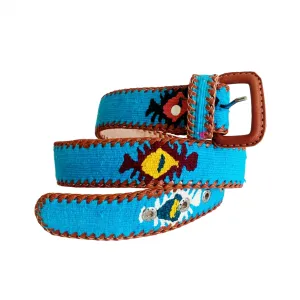 Rancho Belt - Cyan Multi